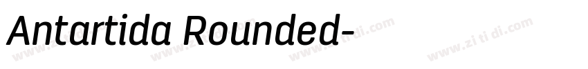 Antartida Rounded字体转换